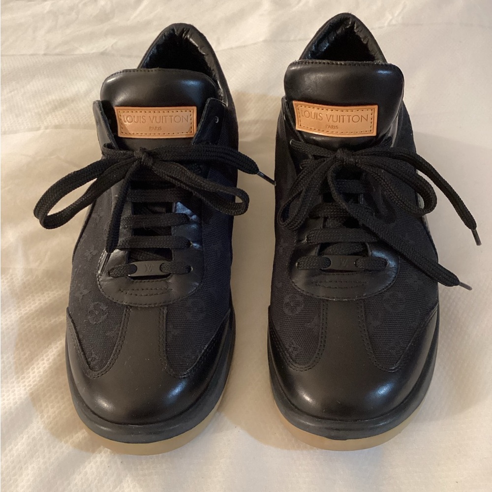 Louis Vuitton Black Monogram Sneakers